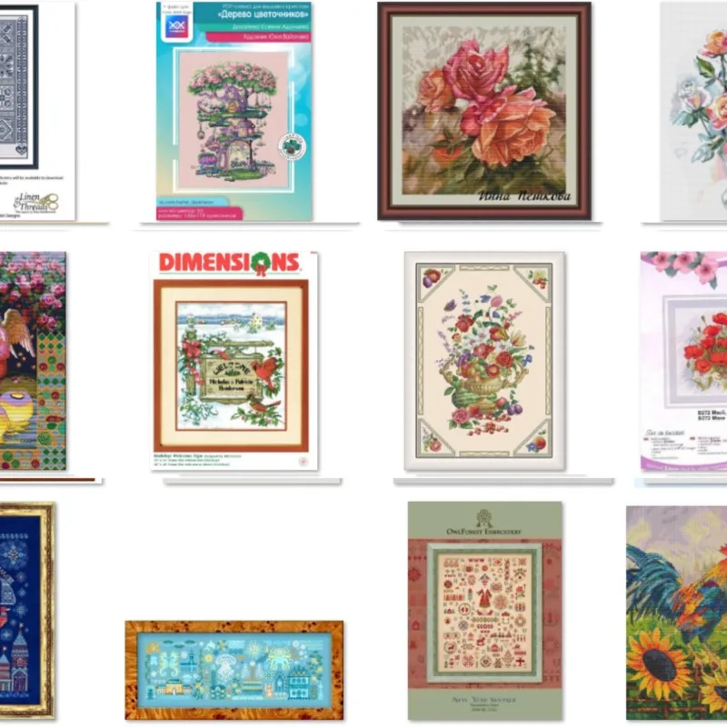 

Four Roses 37-38 14ct 22ct cotton fabric cloth cotton thread embroidery handmade home cross stitch kits