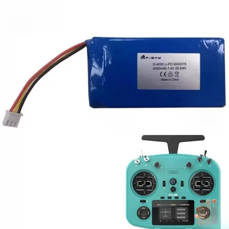 Фото Новая высококачественная литиевая батарея 9240078 2S 7.4V 4000mAh для пультов дистанционного управления FrSky X20 X18 XE №3