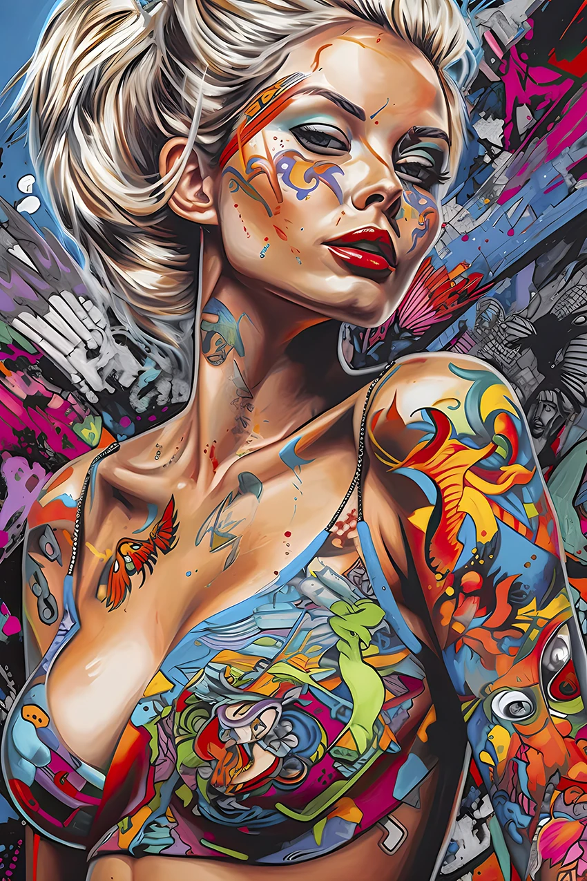 

Абстрактная картина «Девушка» на холсте