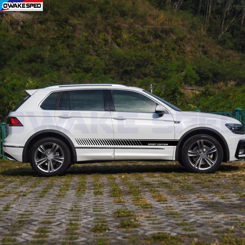 2 шт., наклейки на автомобильные двери и боковые юбки