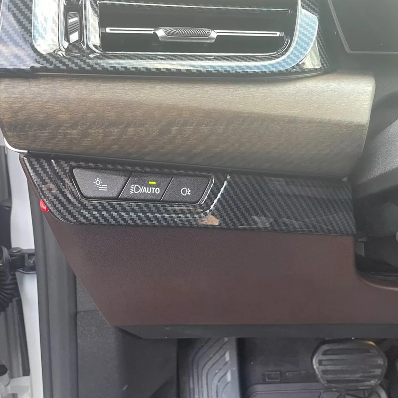 Для BMW X1 U11 2023 2024 крышка переключателя автомобильной фары рамка отделка наклейка