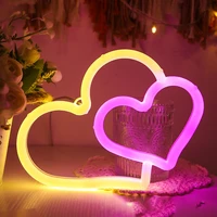 heart light neon lamp wall lights bedroom decor home led neon light neon sign for kids room valentines day party wedding