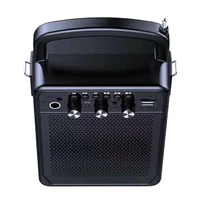 portable bluetooth compatible speaker fm radio bass boombox waterproof outdoor usb speakers aux music subwoofer loudspeaker