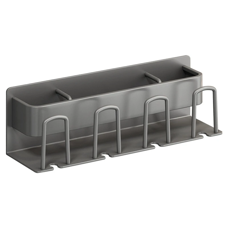 

Toothbrush Holder Wall Mounted Punch Free Razor Stand Toothpaste Storage Rack Cup Holder Bathroom Accessories