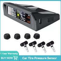 tpms solar power tpms car tire pressure monitoring system auto security alarm tmps tyre pressure sensors