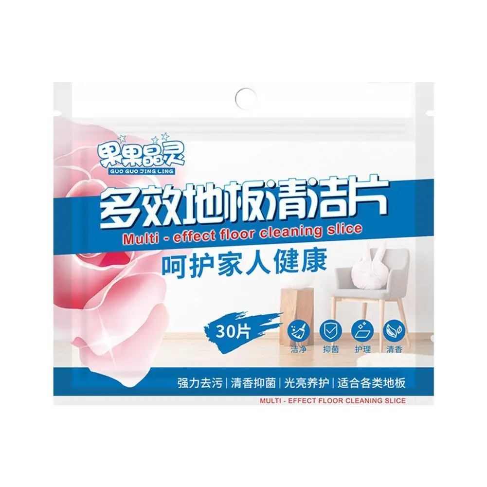 

30pcs Floor Cleaning Sheet Mopping The Floor Cleaner Household Wooden Floor Tile Wipe Maintenance Decontamination Hygiene Slice