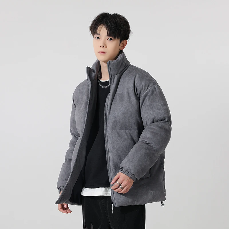 

Winter Men Thicken Cotton Jackets Warm Zipper Stand Collar Casual Coat Fashion Windbreaker Jacket Male Parkas roupas masculinas