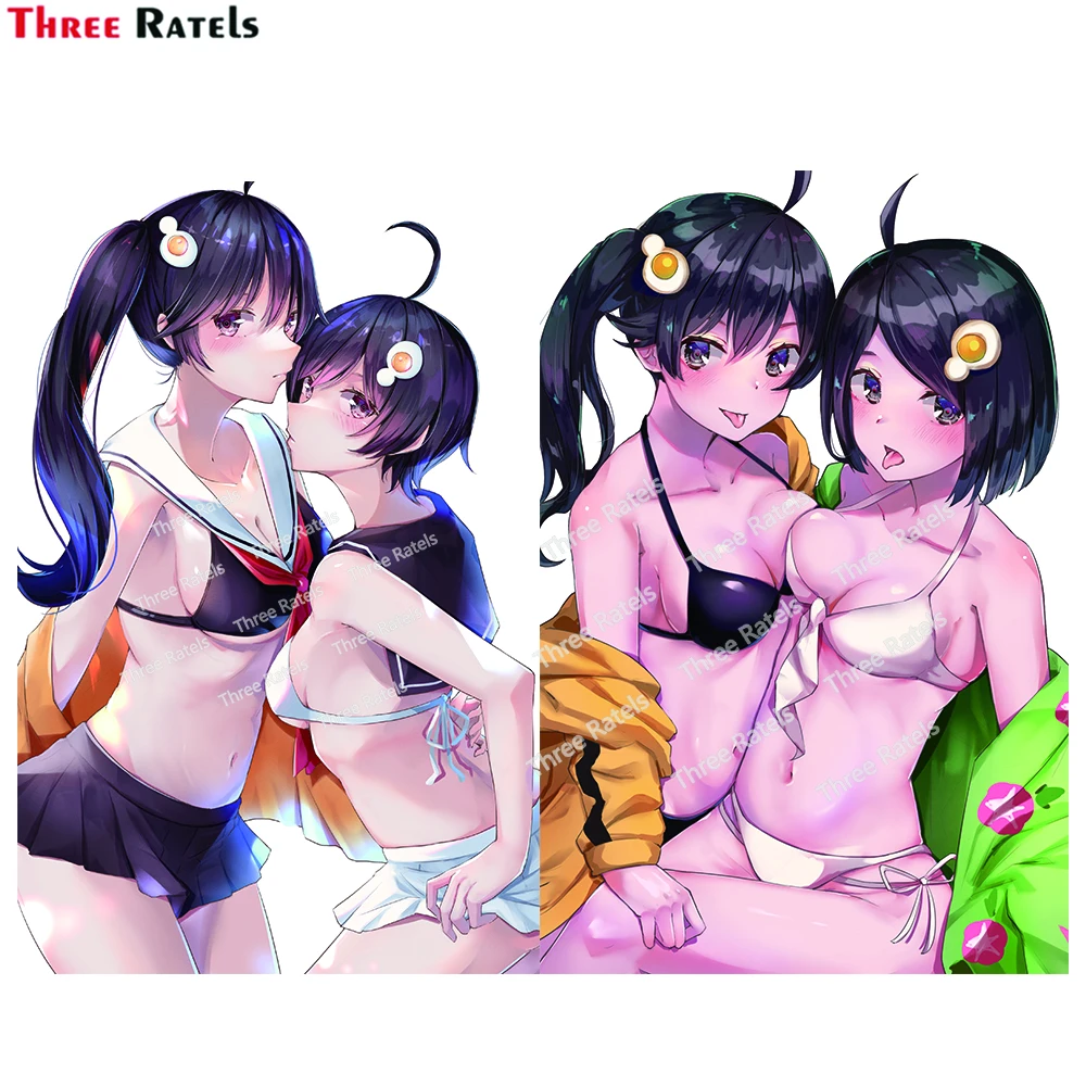 

Three Ratels H662 Araragi Karen and Araragi Tsukihi Monogatari Stickers and Decals for Car Styling Anime Vinyl Material Waterpro