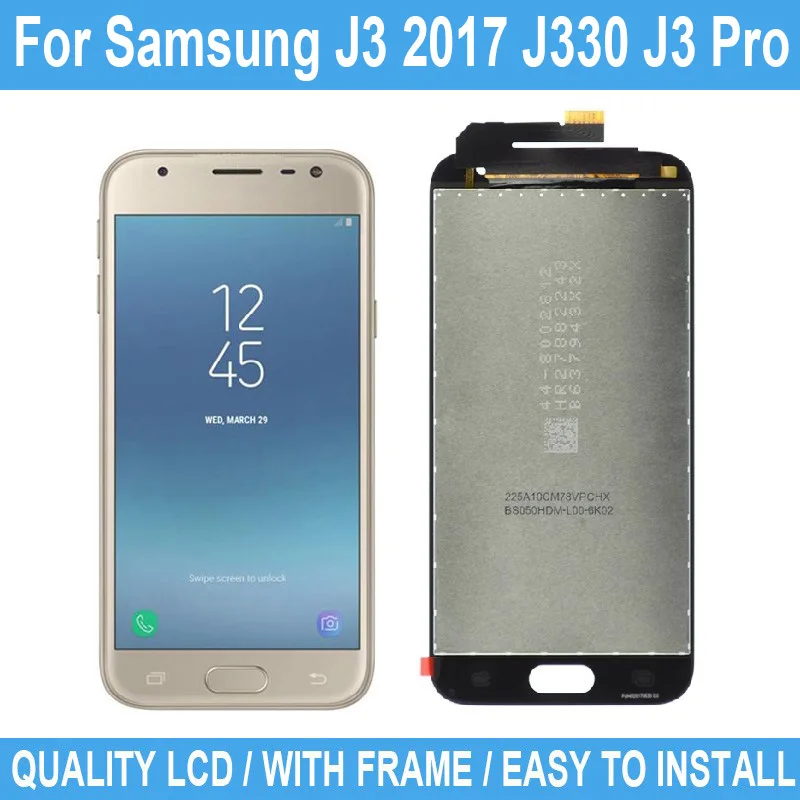 

5.2"; Repair Parts For Samsung Galaxy J3 2017 J330 J330F J3 Pro LCD Display Touch Screen And Digitizer Assembly No Frame +Tested