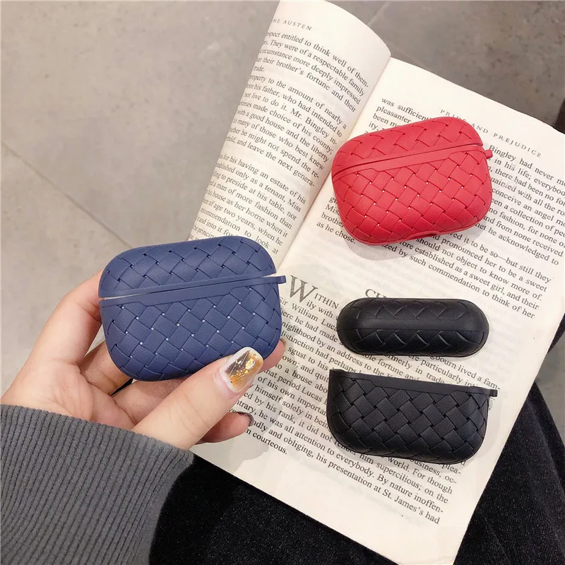 

For Airpods Pro 2 Case Luxury design Woven Pattern Earphone Shell Wireless Headphone Cover Funda For Apple Air Pod Pro 3 2 Case