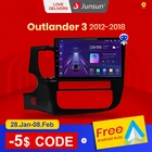 Junsun V1 CarPlay Магнитола Мультимедиа автомобиля для митсубиси аутлендер 3 GF0W GG0W 2012 2013-2018 for Mitsubishi Outlander 3 Android auto 4G GPS трекер навигатор 2 дин андройд Аудио автомагнитола