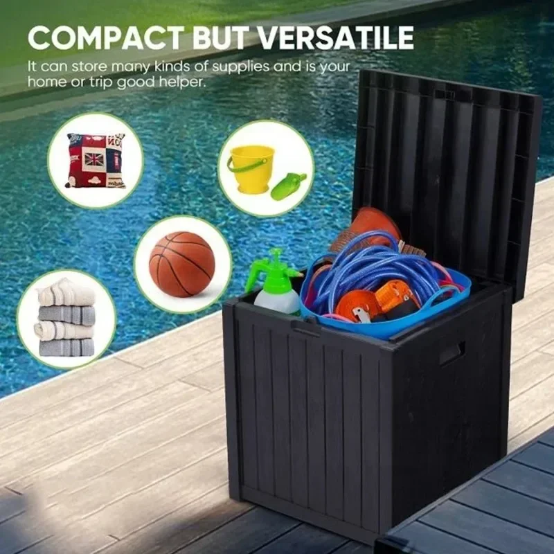 Небольшой ящик для хранения на открытом воздухе в помещении мебели навеса патио