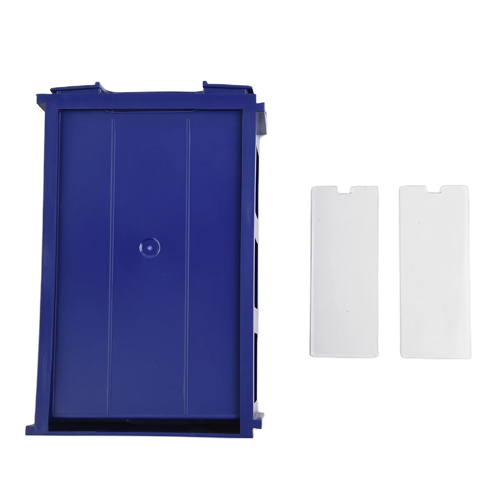 

1pcs Durable High Quality Storage Box Stackable Storage Boxes Toolbox Transparent Blue Component Screws Crafts Hardware