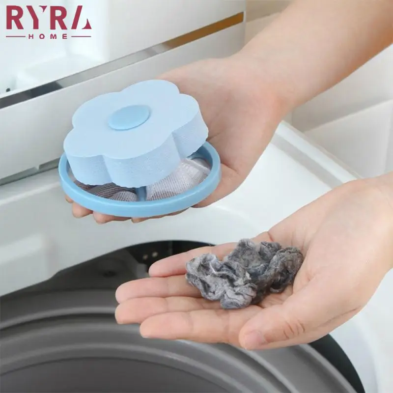 

1 Pcs Floating Lint Filter Mesh Bag Reusable Cleaning Balls Dirty Fiber Collector Washing Machine Hair Catcher Laundry Tools
