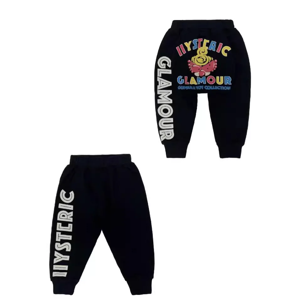 2024 новые черные брендовые соски Super Tide толстые детские штаны Big Toutou Pull Ass Harlan