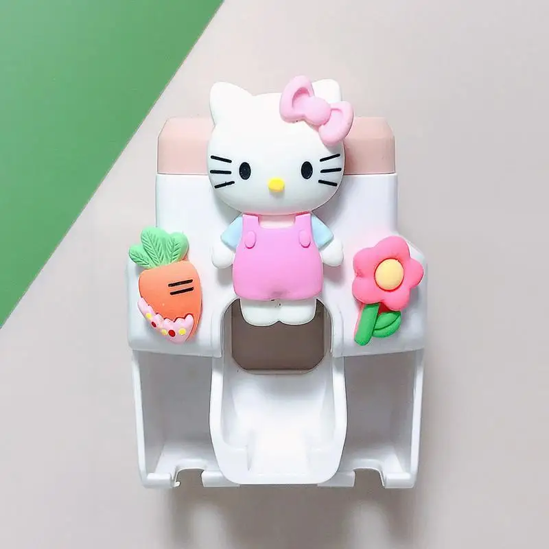 

Cartoon Hello Kitty Automatic Toothpaste Squeezing Tool Punch-Free Wall-Mounted Toothpaste Squeezer Couple Toothbrush Holder