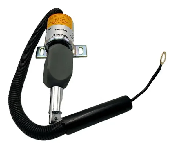 Válvula solenóide de corte combustível do gerador diesel novo tipo 12V 17004069 8973737622 187153 110131 1700-4069