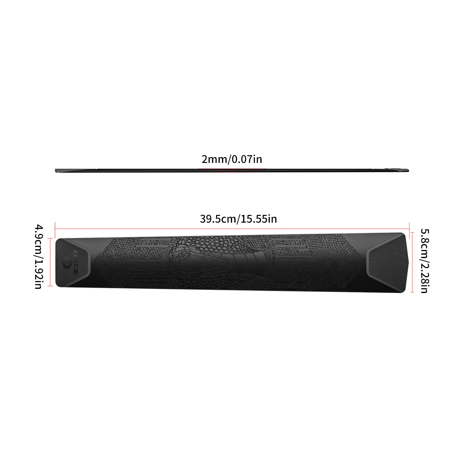 black bike frame protection tape