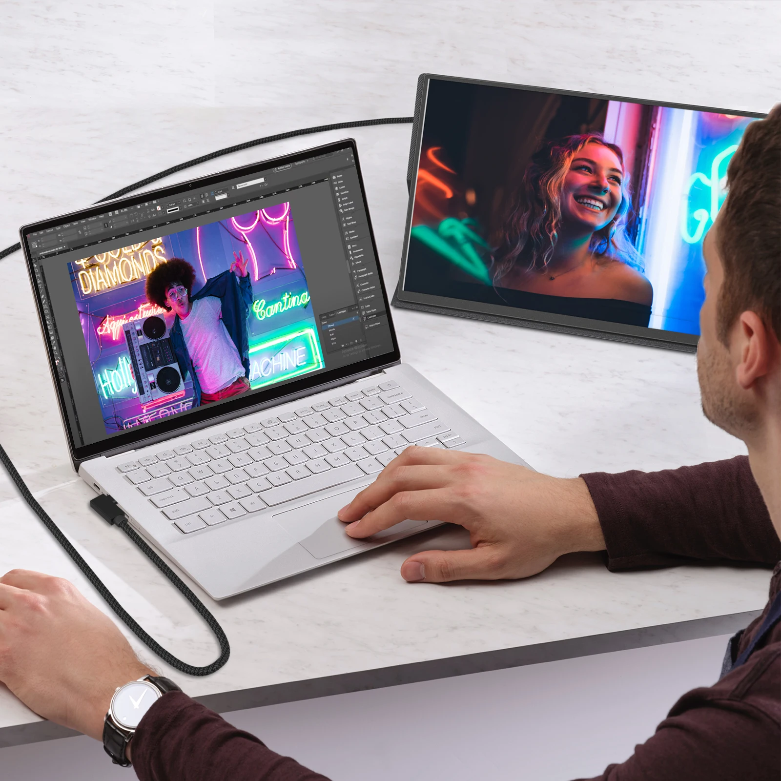 Портативный монитор Dopesplay 16 дюймов 2K 2560*1600 USB C