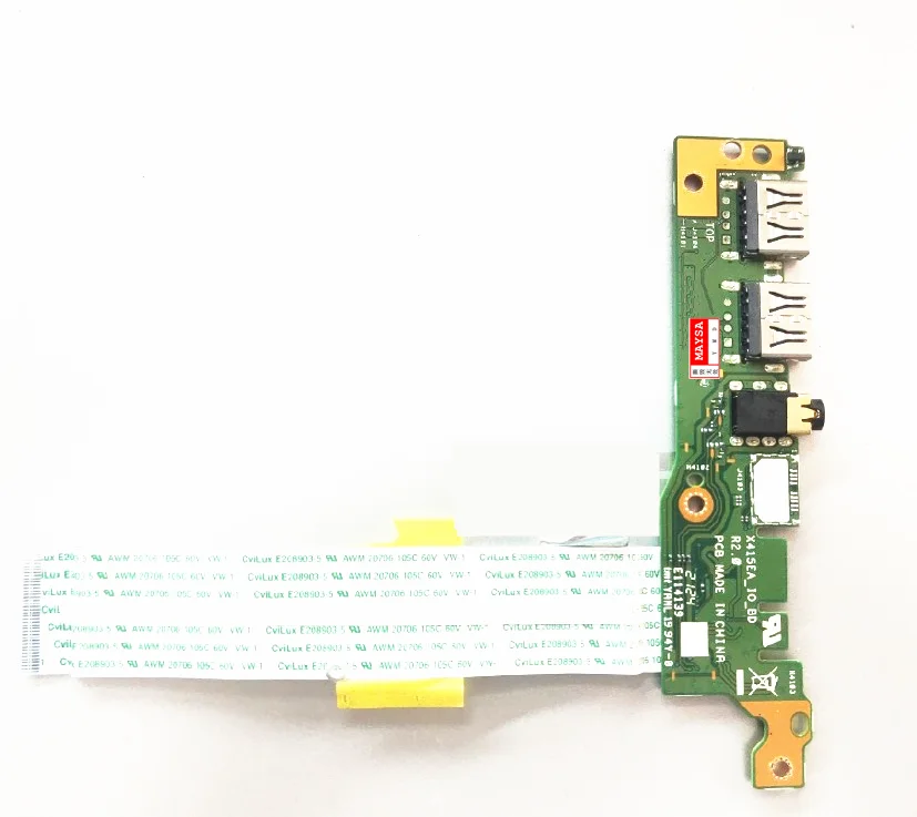 

Оригинальная USB-плата для ASUS X415 X415J X415JA X415A v5200e аудио, USB-плата ввода-вывода, тест, хорошая бесплатная доставка