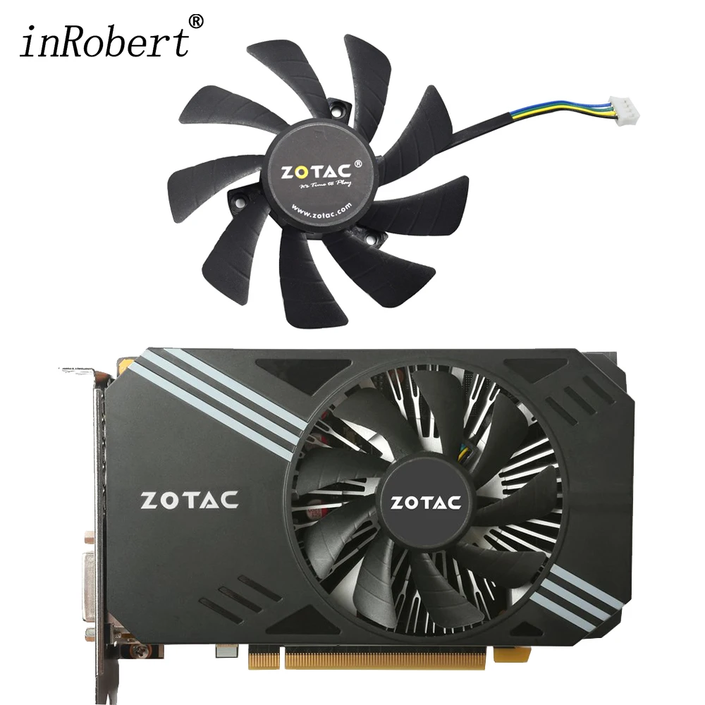 Фото Новинка 85 мм T129215SH запасной вентилятор охлаждения для ZOTAC GeForce GTX1060 GTX 1060 MINI ZT-P10600A-10L GTX 960 охладитель графической карты №1