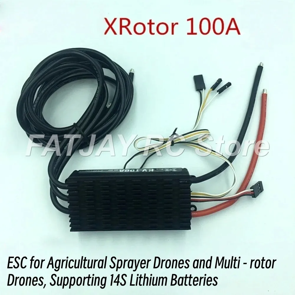 Фото Hobbywing FATJAY XRotor-100A-HV-V3 100A 6-14S Бесколлекторный регулятор скорости (ESC) для дронов-опрыскивателей и радиоуправляемых моделей №2