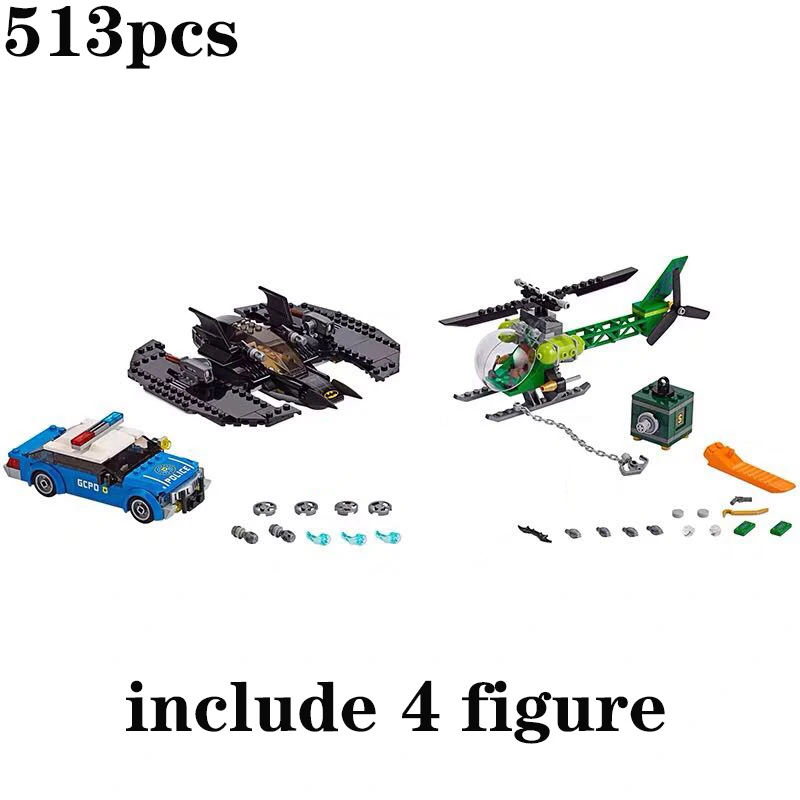 

New Classic Movie Superhero Series DIY Helicopter Model Set Building Blocks Assembling Toys Children's Birthday Gifts Boys Girls
