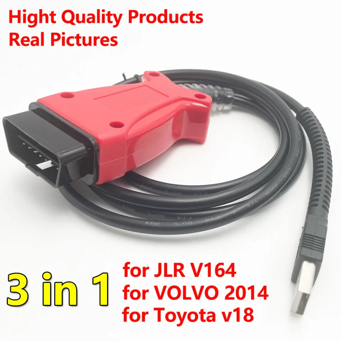 Фото Чип Atmel для Land Rover для Jaguar для Toyota TIS для Volvo Vida 2014d OBD2 Кабель диагностического сканера J1850 J2534 PK Mini VCI №4