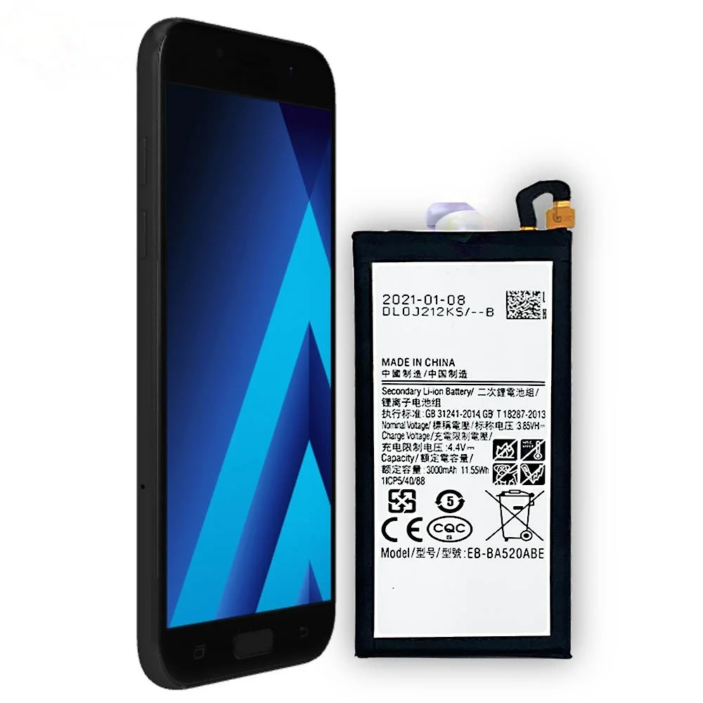 Фото Совершенно новая батарея EB-BA520ABE 3000 мАч для Samsung Galaxy A5 2017 Edition A520 SM-A520F A520K A520L A520S №4
