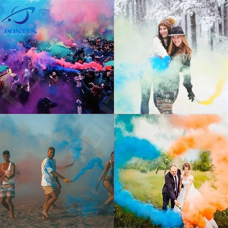 Скидка 1-8 шт. цветной дымовой эффект пирожные дымовые бомбочки таблетки для курения пирожных портативный реквизит для фотографирования на Хэллоуи...