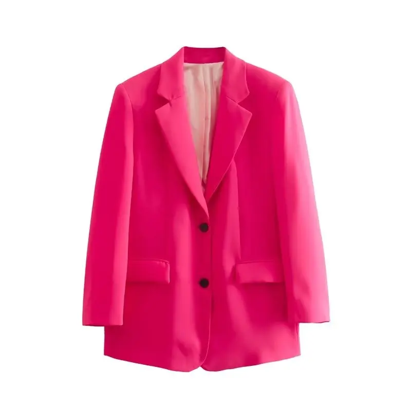 

BM&MD&ZA2022 autumn new women's loose casual lapel long-sleeved suit jacket 8412395