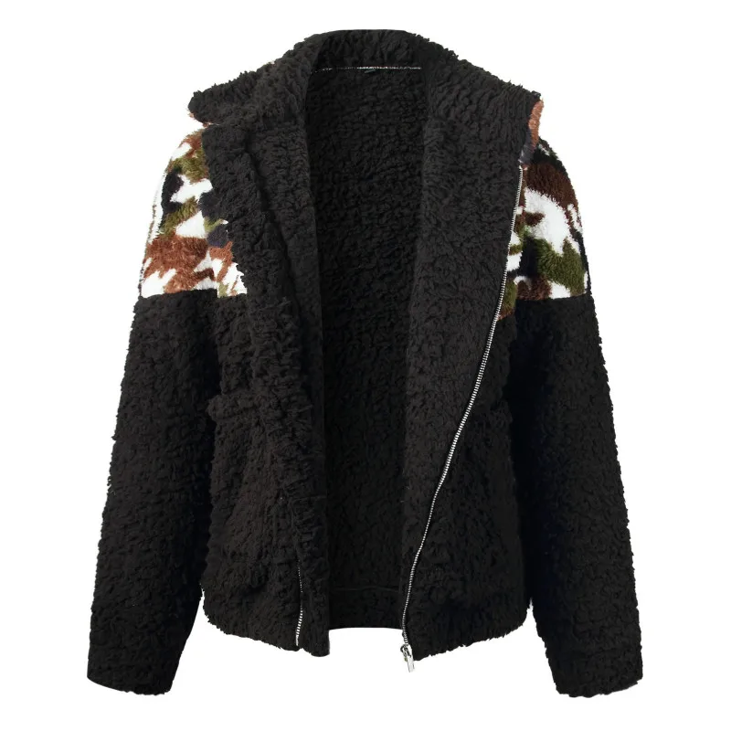 

Women Spring Autumn Long Sleeve Loose Solid Jacket Coat Zipper O-Neck Streetwear 4 Colors Oversize Lady Coats With Big Pocket