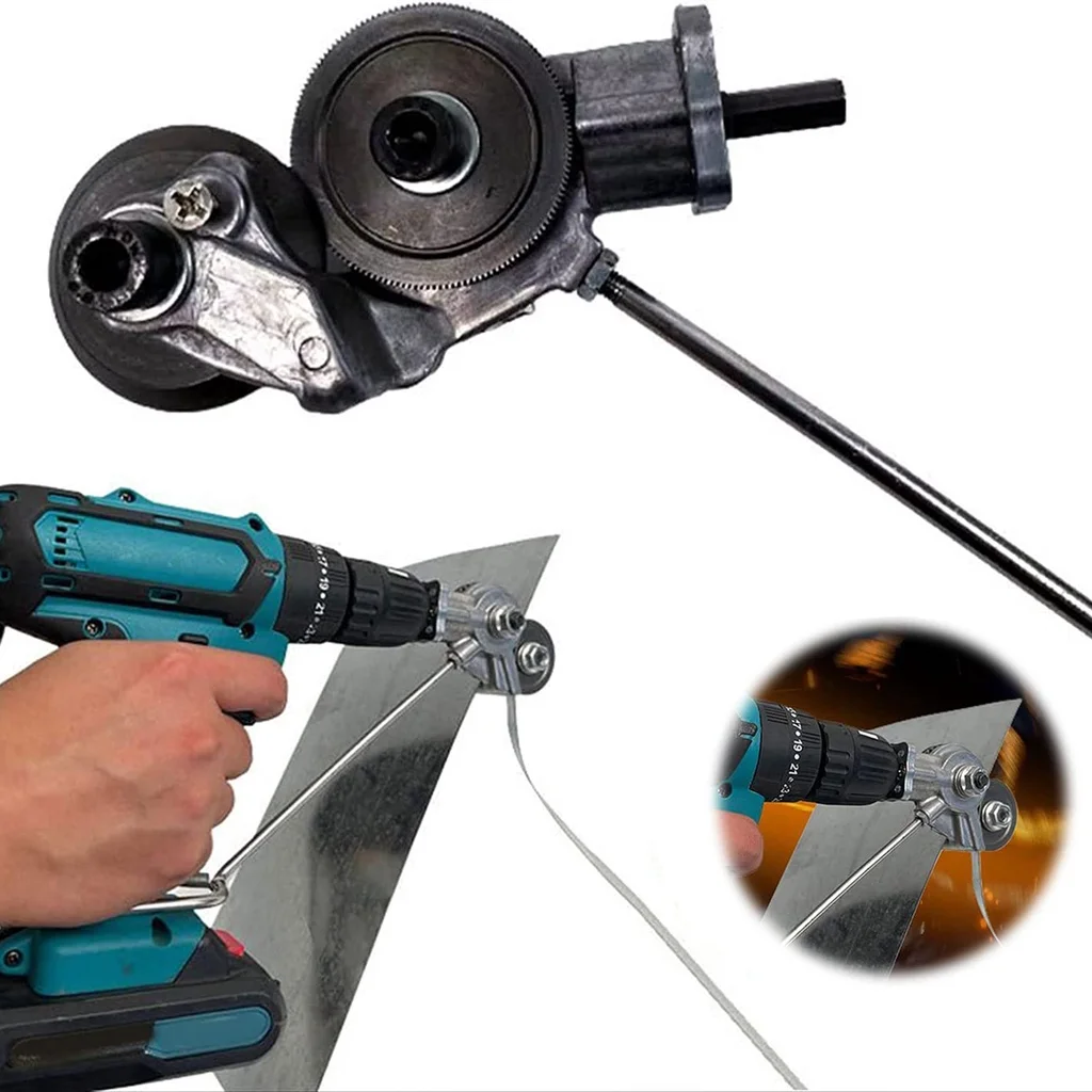 

Cutter Electric To Metal Shears Drill Easy Electric Drill For Nibbler Metal Drill Attachment Cutting Drill Use Attachment Plate