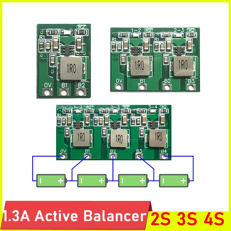 

2S 3S 4S 1.3A литиевая батарея Active Balance Board балансировка батареи для BMS Li-Ion Lifepo4 3,2 V 3,7 V CELL