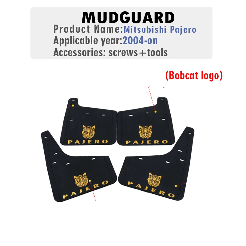 

4 шт., передние и задние щитки от грязи для Mitsubishi Pajero V73, V93, V97
