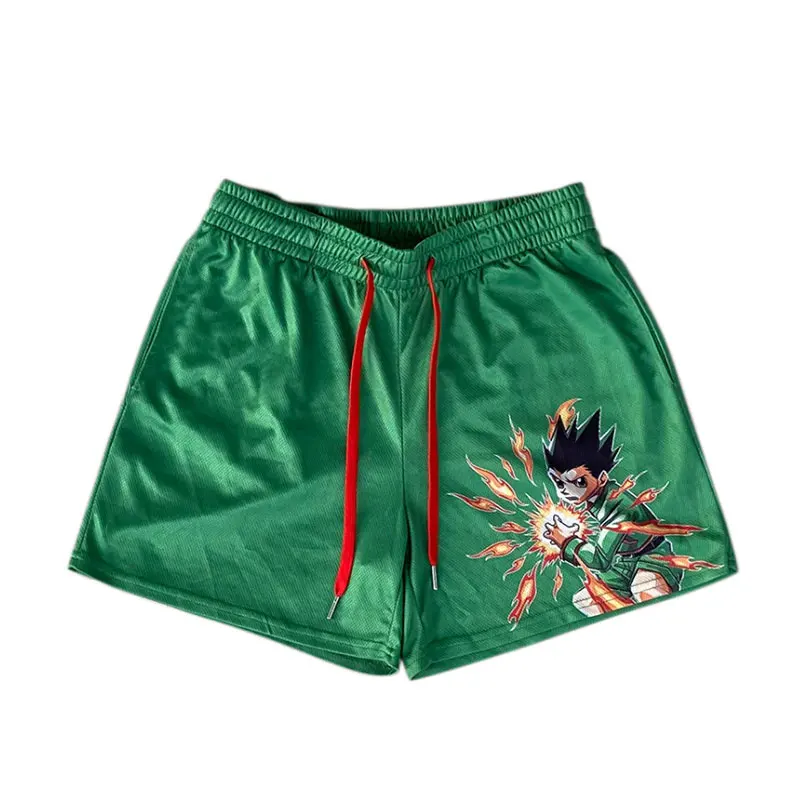 

Anime Hunter X Hunter Sport Shorts Men Sportswear Running Shorts Beach Bottoms Summer Gym Fitness Training Jogging Short Pants