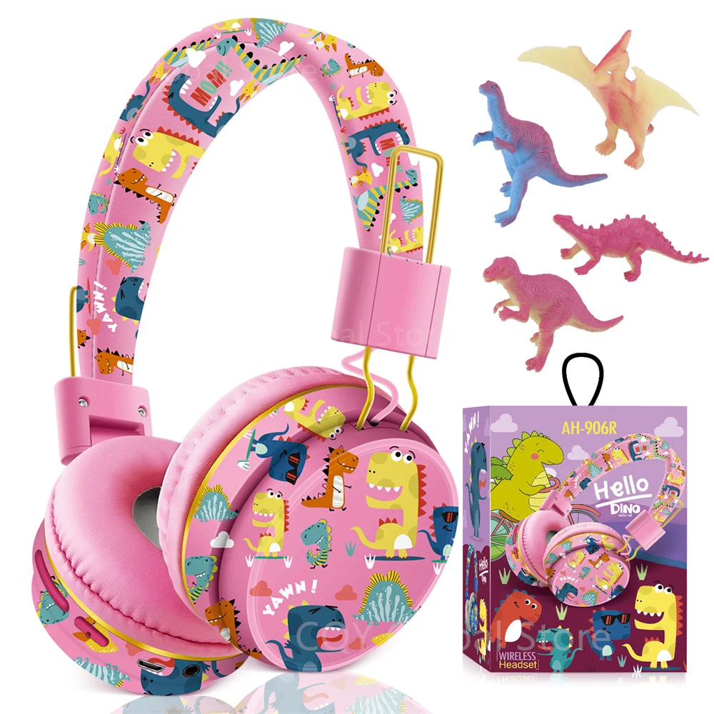 

Wireless Headphone Children's Cartoon Bluetooth 5.0 Headset Stereo Music Kids Headphones with Micrphone Earphone Children Gift