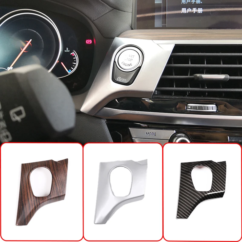 

Car One-Key Engine Start Ignition Stop Button Switch Frame Decorative Cover Sticker For BMW X3 X4 G01 G02 2018-2021 Accessories