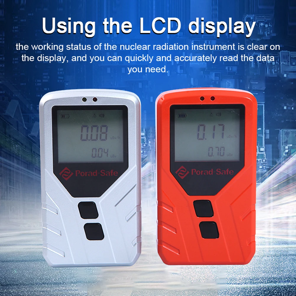 

PDG-100 Geiger Counter Nuclear Radiation Detector LCD Display Geigercounter Radioactive Tester Dosimeter β Y X-ray Detection