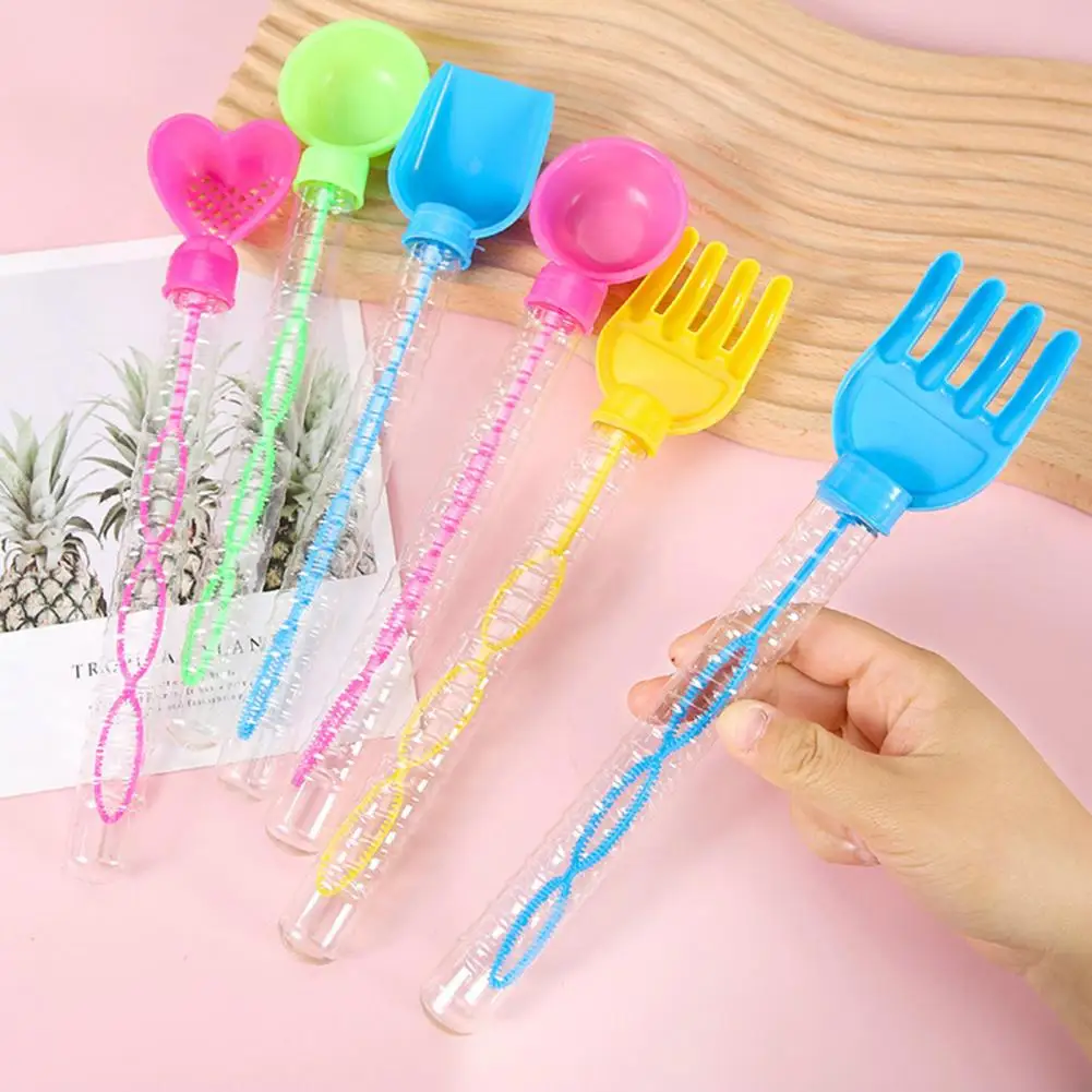 

5Pcs Bubble Sticks Funny Entertainment Creative Beach Shovel Bubble Sticks Summer Toy Bubble Makers Bubble Toys
