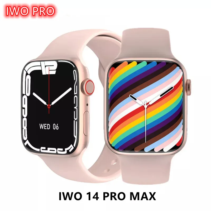 

Смарт-часы IWO 14 Pro Max Series 7, водонепроницаемые умные часы для мужчин и женщин с функцией телефона, 2022 дюйма