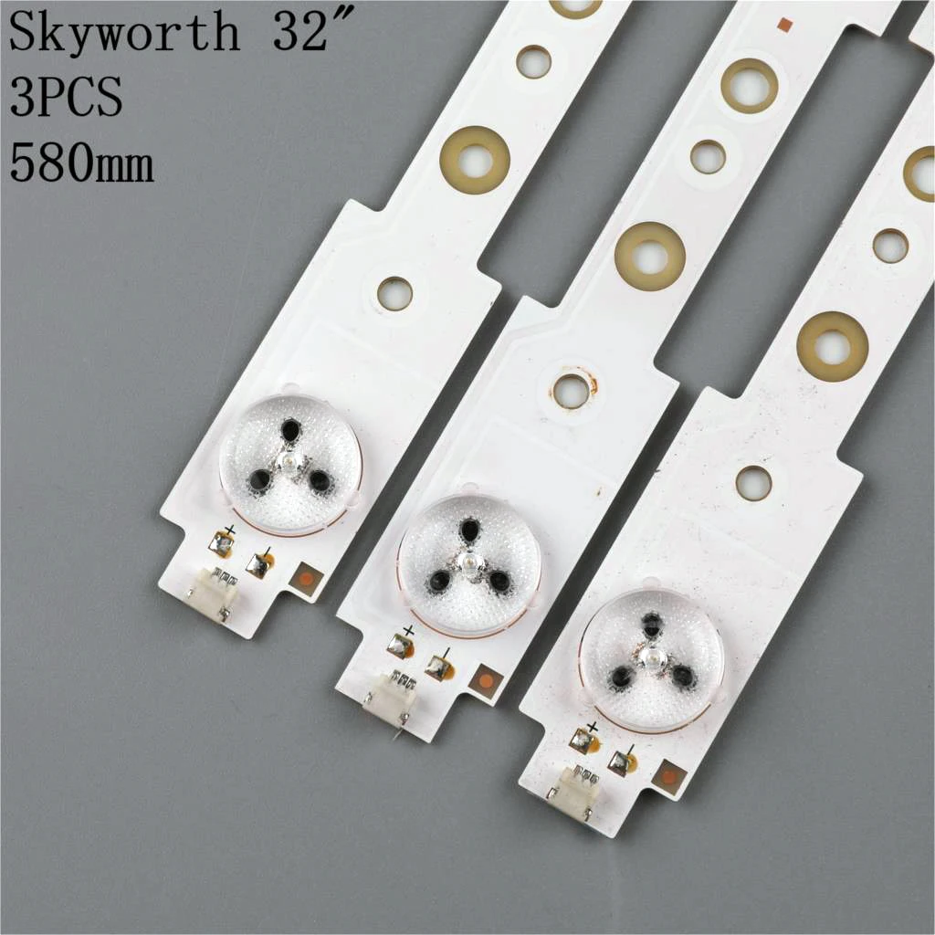 Для ТВ-полосок Skyworth 32E350E 32E320W 32E306C SW323228 07 LBUA-SDL320X1-S08B SW 32 3228 REV1.4 580 мм 1 комплект = 3 шт. -