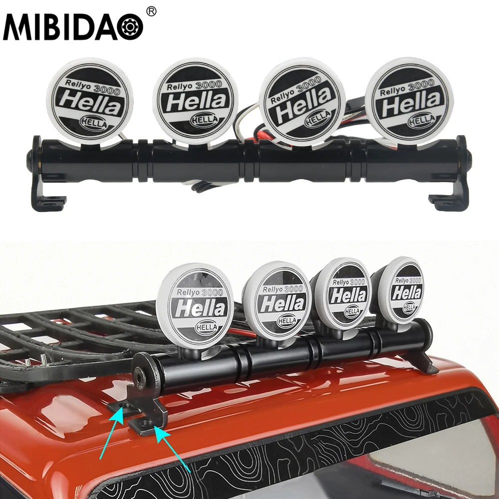 

MIBIDAO радиоуправляемая фотовссветильник с кронштейном для 1/10 TRX4 TRX6 D90 Axial SCX10 90046 SCX10 III Wrangler Gladiator Bronco
