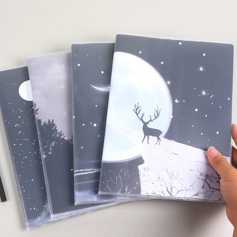 

New A5/B5 Waterproof PU Notebook Ultra-thick and Large Plastic Sleeve, This Student's High-value, Cute Cartoon Notebook Kawaii