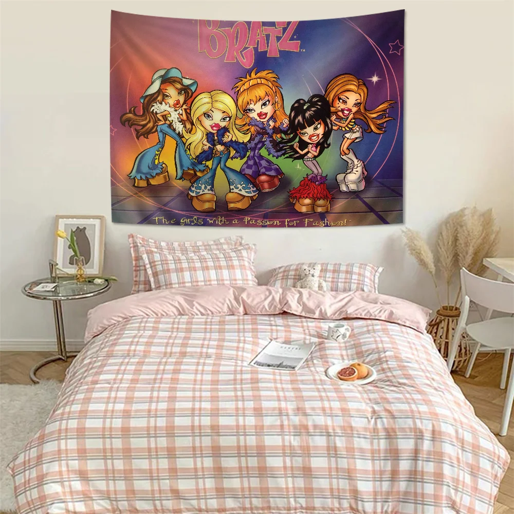 L-Lovely D-Doll B-Bratz мультяшный гобелен искусство научная фантастика комната домашний