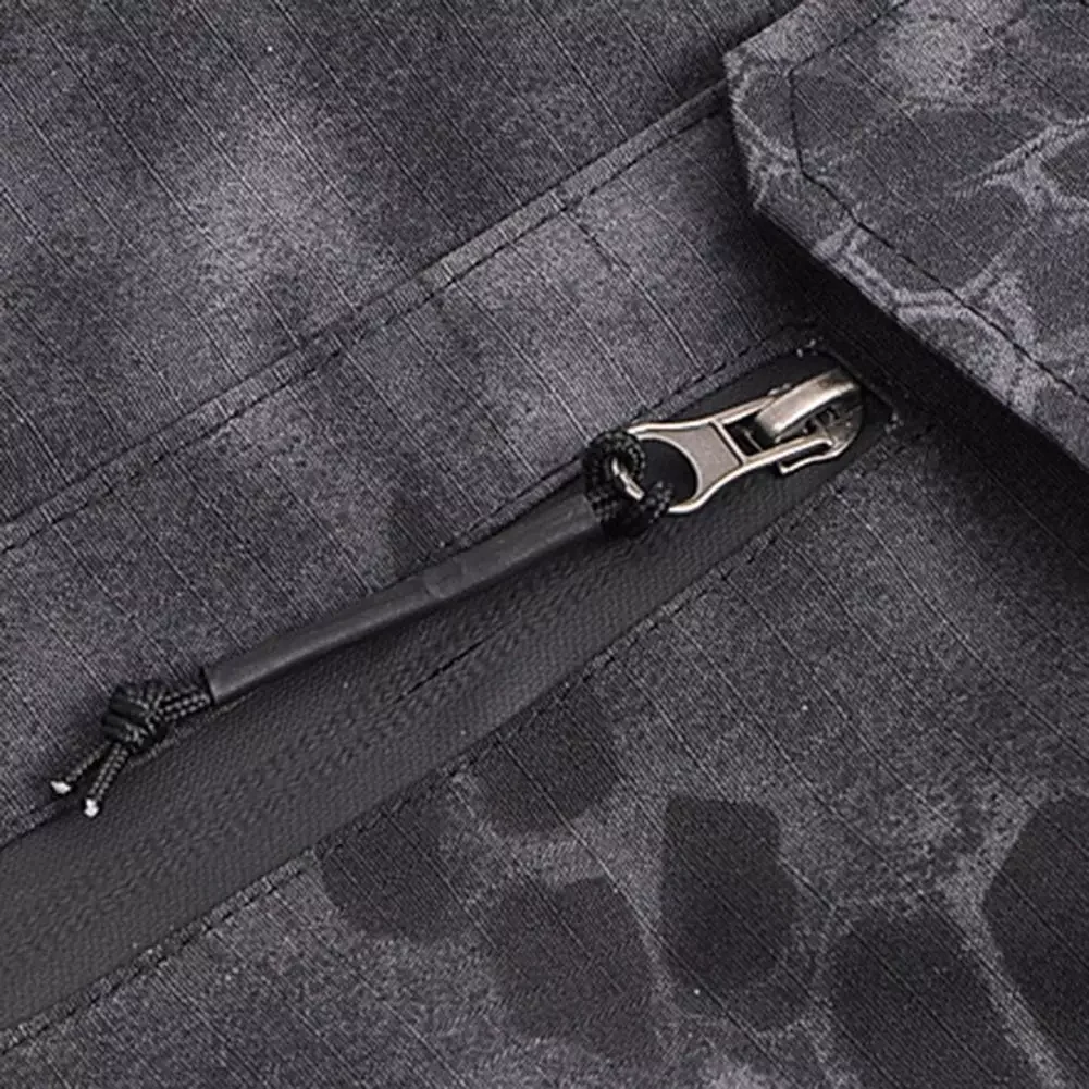 

NEW IN Pants Multi Pockets Training Slacks Deep Crotch Camouflage Print Ankle Tied High Waist Men Cargo Pants for Outdoor Sports