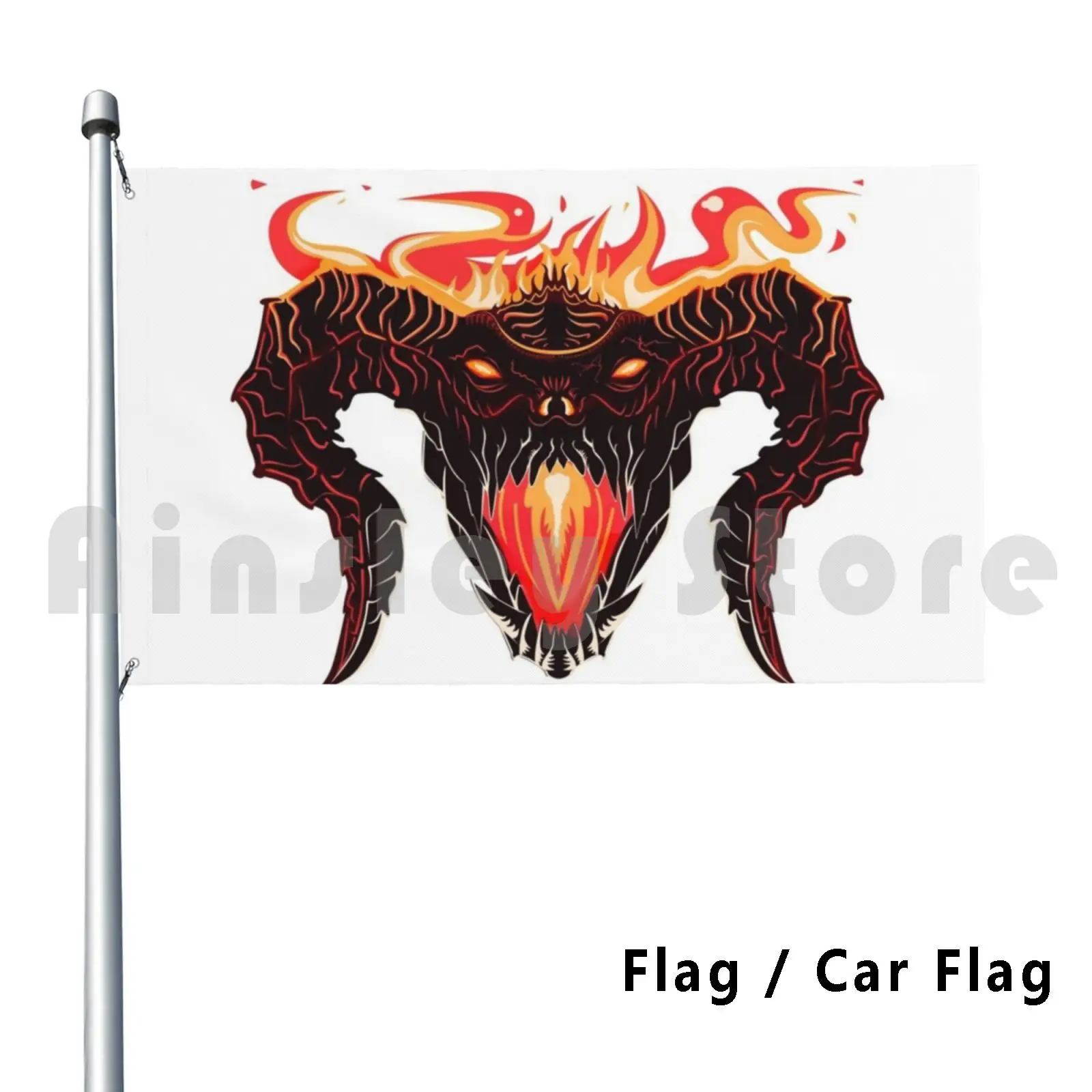 

Balrog Flag Car Flag Funny Fantasy Terror