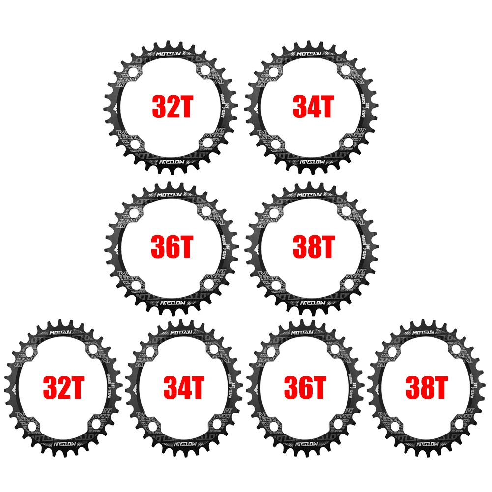 

Диск для горного велосипеда MOTSUV, овальная пластина, положительный отрицательный зубчатый диск 32/34/36T/38T 104BCD, круглая овальная одинарная плас...