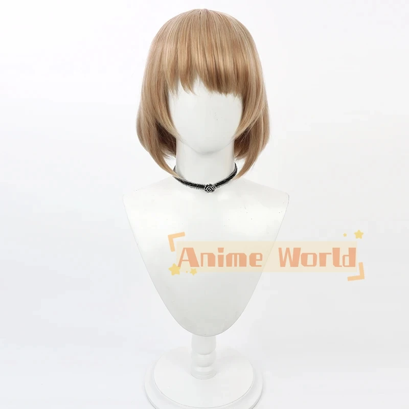 Парик для косплея Мэриан андротти из коротких коричневых термостойких