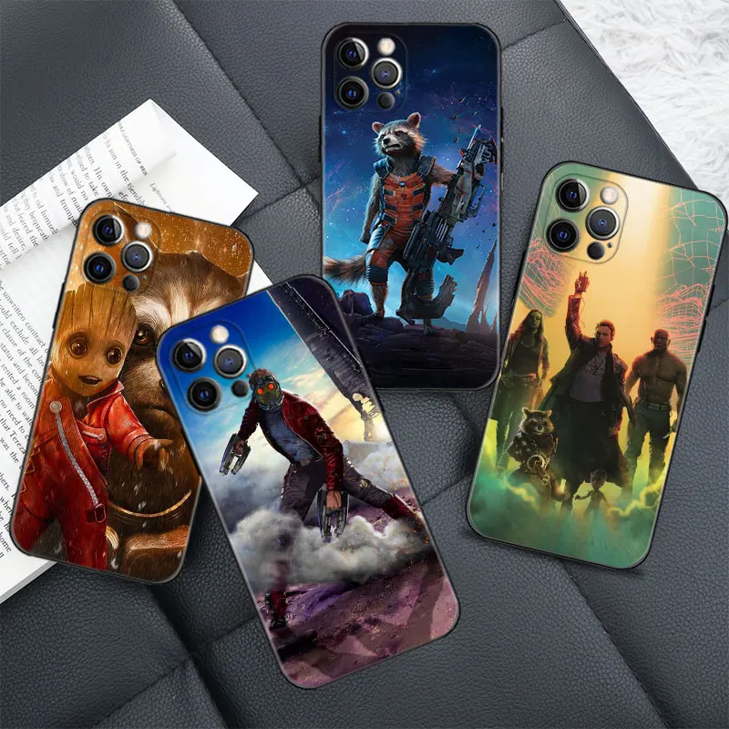 

Guardians of the for Galaxy Marvel Case For iPhone 11 13 12 14 Pro Max 12Mini 13Mini X XR XS Max 6 6S 7 8 Plus 5S SE(2022) Coque